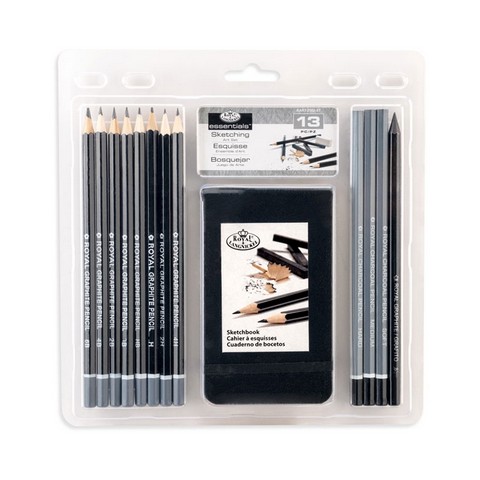 ESSENTIALS+SKETCHING+PENCILS+W%2FSKETCHBOOK+SET